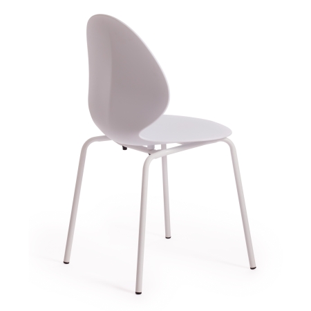 Стул EBAY (mod 03) металл и пластик, белый