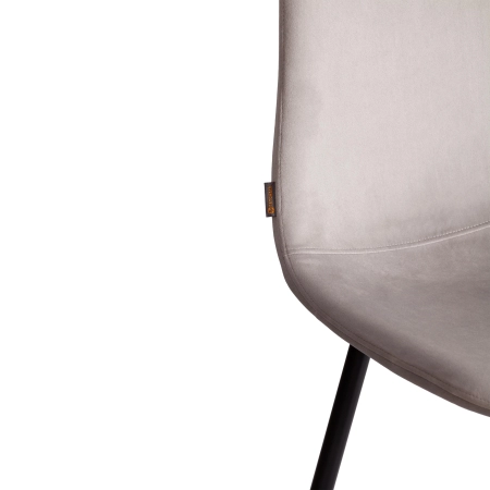 Стул BREEZE (mod. JSC-58) велюр и металл, серый и черный