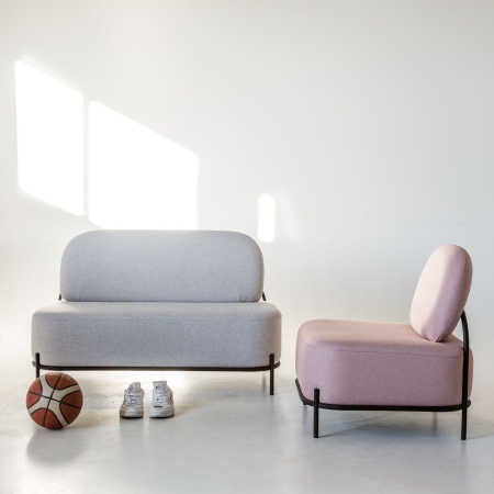 Диван Gawaii 2-х мест Светл серый