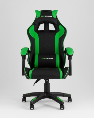 Кресло спортивное TopChairs Shadow черно-зеленый Кресло спортивное TopChairs Shadow черно-зеленый