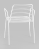Стул с подлокотниками Дели металл белый