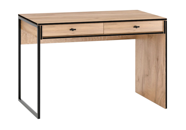 Стол деревянный Брут 6 крафт золотой, черный