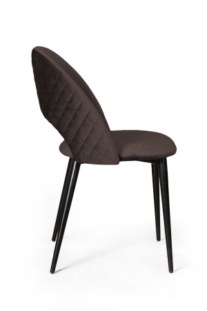 Стул Max ромб, бархат антрацит