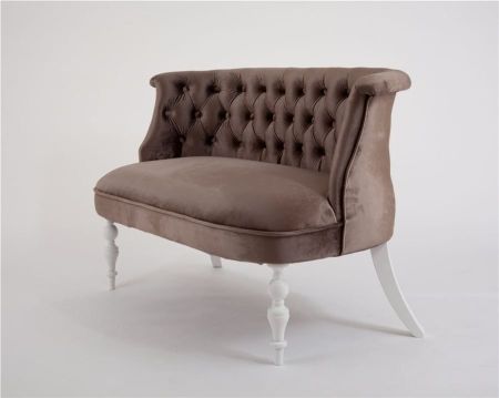 Диван Бархат эмаль белая, 15 - коричневый