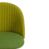 Кресло MELODY флок и экошерсть, олива и зеленый