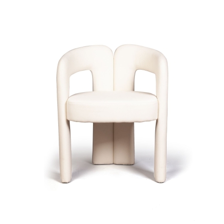 Полукресло Angie, ткань, велюр молочный