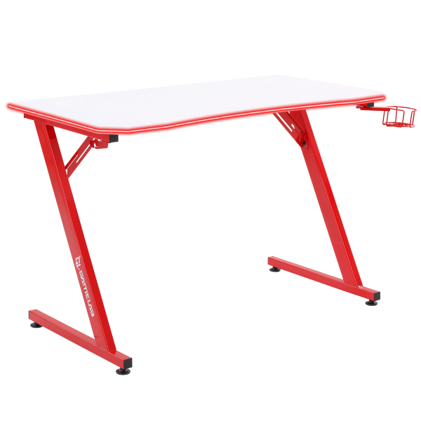 Стол компьютерный GAMELAB Monolith White&Red