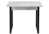 Стол деревянный Форли бетон, черный матовый