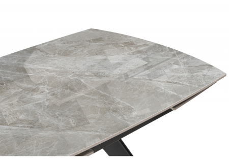 Керамический стол Silvi 120(180)x80 серый, черный