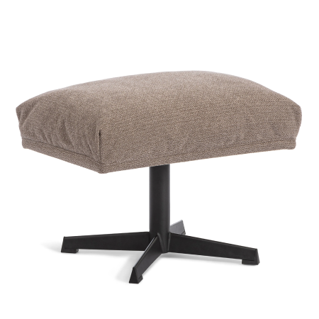 Кресло лаунж Relax/Релакс с пуфом светло-серый