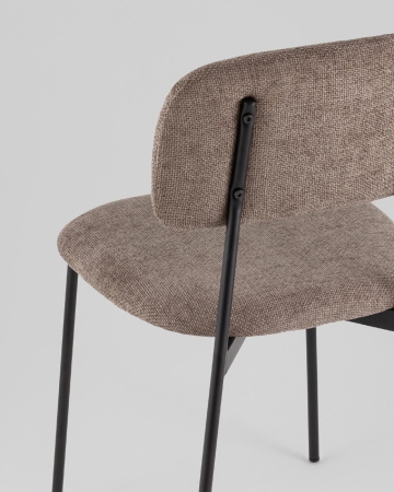 Стул Chao коричневый черные ножки 4 шт.