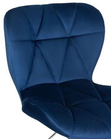 Стул барный BARNY синий велюр MJ9-117
