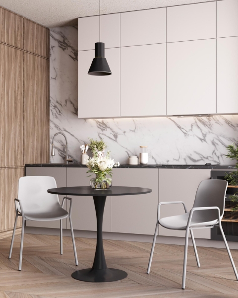 Стул Kaira пластик серый