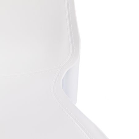 Стул GENIUS (mod 75) металл и пластик, 46x56x84cм, белый, ножки хром