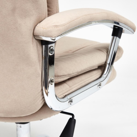 Кресло SOFTY LUX флок, бежевый, 7