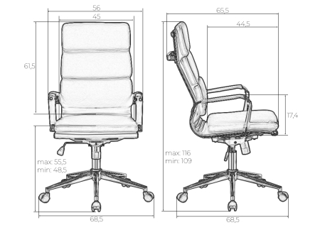 Офисное кресло для руководителей ARNOLD черный
