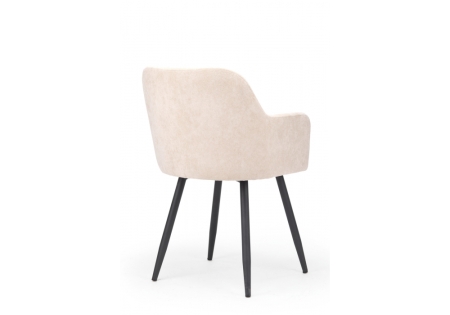 Стул на металлокаркасе Инфини 360 латте (ocean 003),  черный