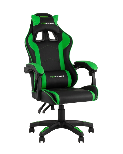 Кресло спортивное TopChairs Shadow черно-зеленый Кресло спортивное TopChairs Shadow черно-зеленый