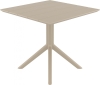 Стол пластиковый Siesta Contract Paris Table 80 бежевый