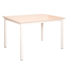 Стол "Коннект" 120*80 прямоугольный белый Дуб Атлант