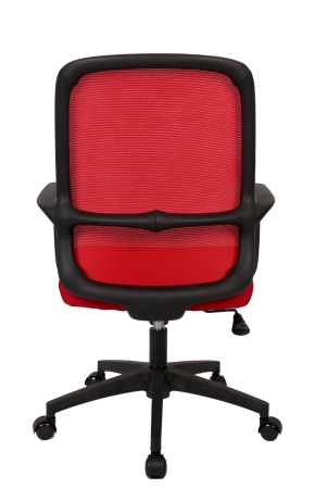 Операторское кресло Bamboo сетка красный