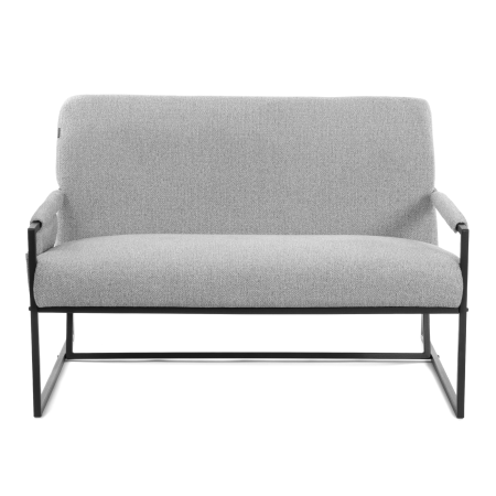 Диван Charli LUX/Чарли Люкс серый с черным основанием