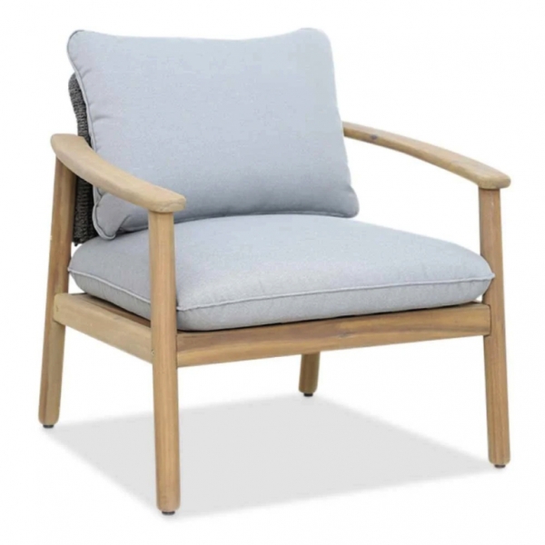 Лаунж-кресло деревянное с подушками Tagliamento Freeport