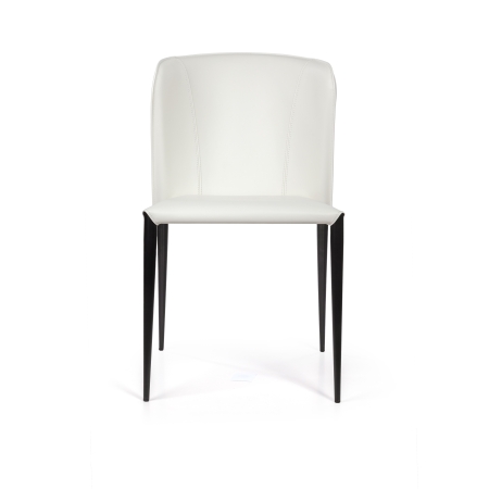 Стул Albert (Альберт) кожа белый