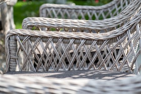 "Латте" плетеное кресло из искусственного ротанга, бежевый