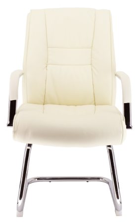 Кресло для посетителей Kent CF экокожа кремовый