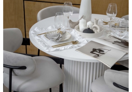 Стол деревянный Барел 90 белый, белый