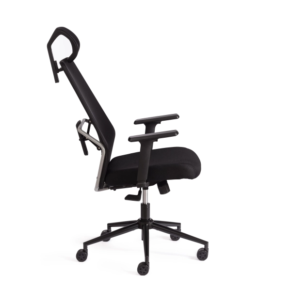 Кресло Matrix черный, ткань, металл, пластик, мягкое сиденье, с подлокотниками