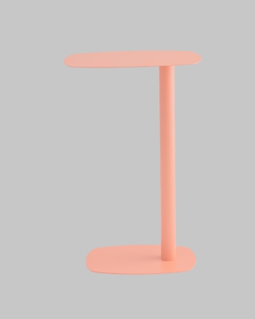 Журнальный столик Eanna L металл коралловый