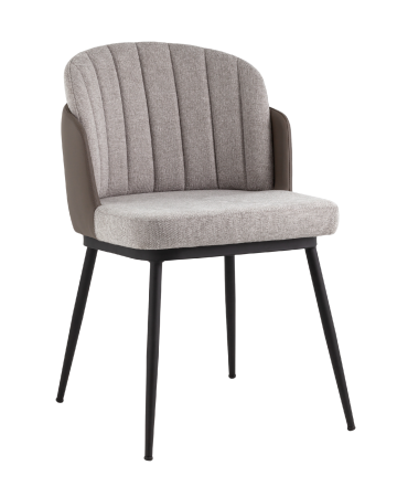 Стул Пенелопа рогожка серый с серой экокожей 2 шт.