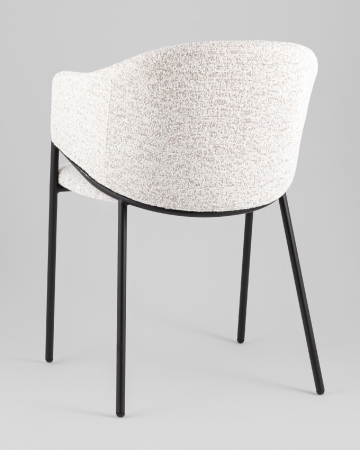 Стул обеденный Carmel бело-серый