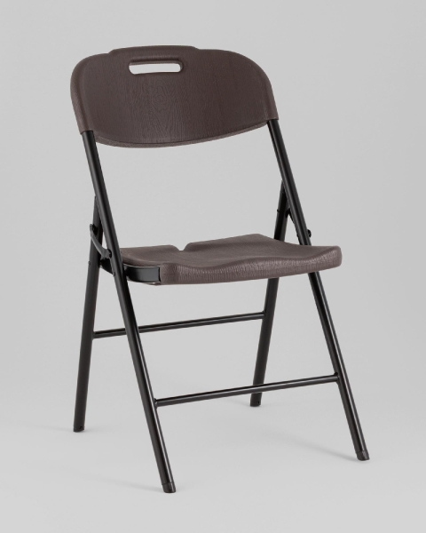 Стул складной банкетный коричневый под дерево
