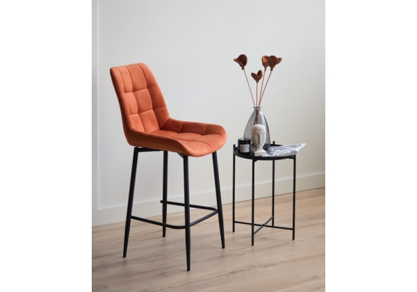 Барный стул Челси терракотовый (zd 432), черный