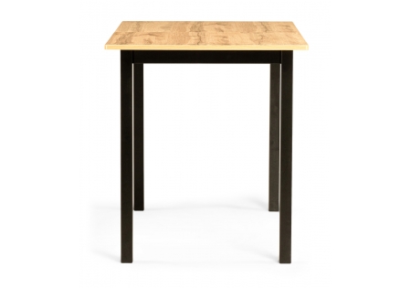 Стол деревянный Аркон 110(130)х68х75 дуб вотан, черный