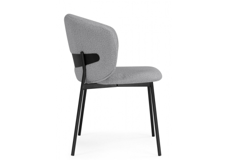 Стул на металлокаркасе Рикко серый (81 cloud), черный