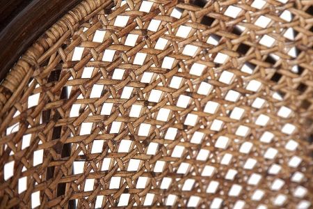 Комплект "PELANGI" 02/15 (стол со стеклом + 4 кресла) [без подушек]