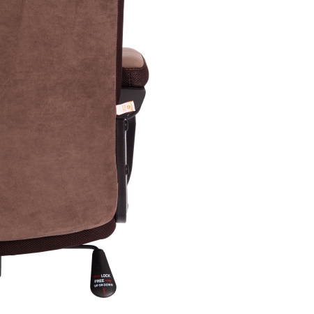 Кресло TRENDY флок и ткань, коричневый