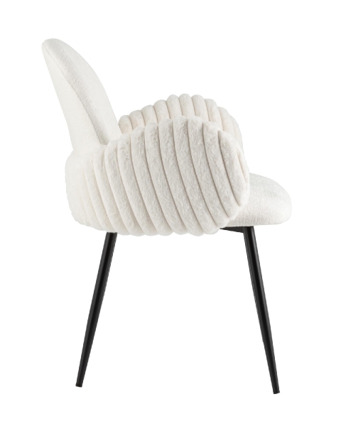 Стул обеденный Wave Stripes букле белый