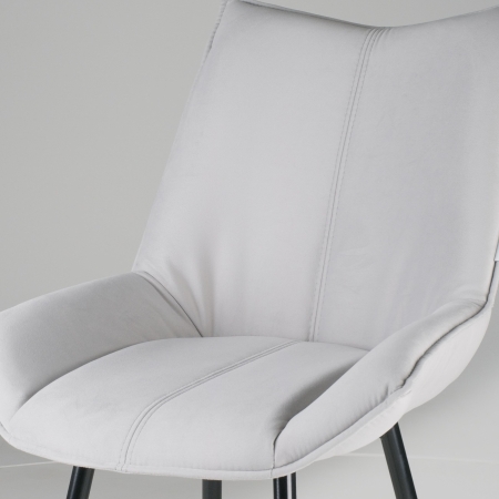 Стул для кухни Осло велюр серый velutto 51