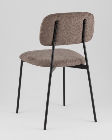 Стул Chao коричневый черные ножки 2 шт.