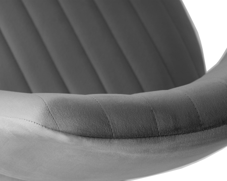 Набор 2 шт Стул барный CHARLY BLACK, серый велюр (MJ9-75)