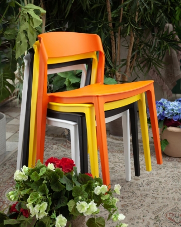 Стул Moris пластик голубой