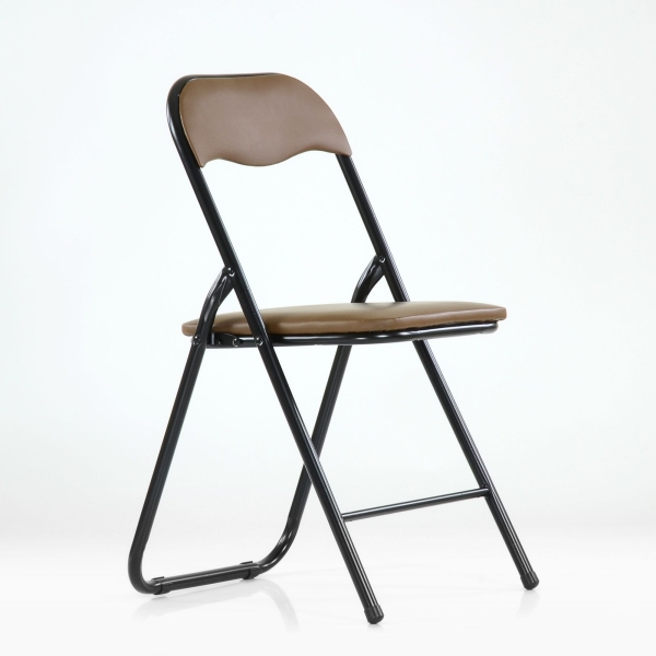 Стул Barneo N-297 Joker черный каркас - PU темно-коричневая экокожа