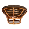 Кресло "PAPASAN" 23/01 W, с подушкой, коньяк, ткань коричневая 3М7-147