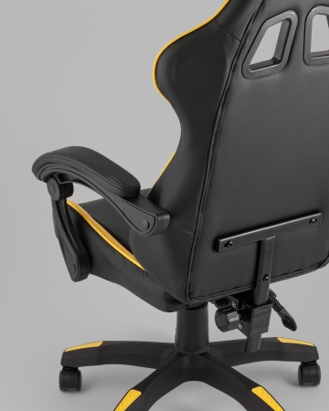 Кресло спортивное TopChairs MG-7043 черно-желтый фото в интернет-магазине Stoolmarket
