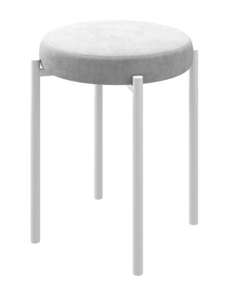 Табурет BOB белый, SILVER LUX